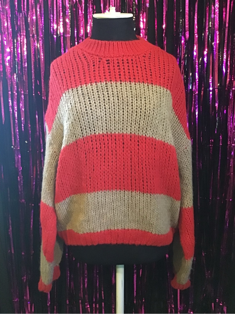 Striped Knit Sweater